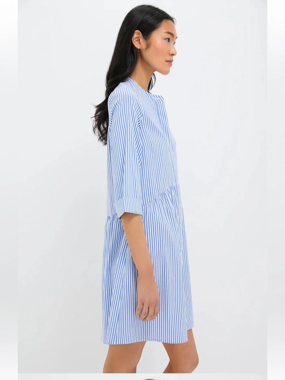 Tuckernuck Blue Stripe Royal Shirt Dress Preppy Classic Spring Summer - XL - Picture 4 of 14